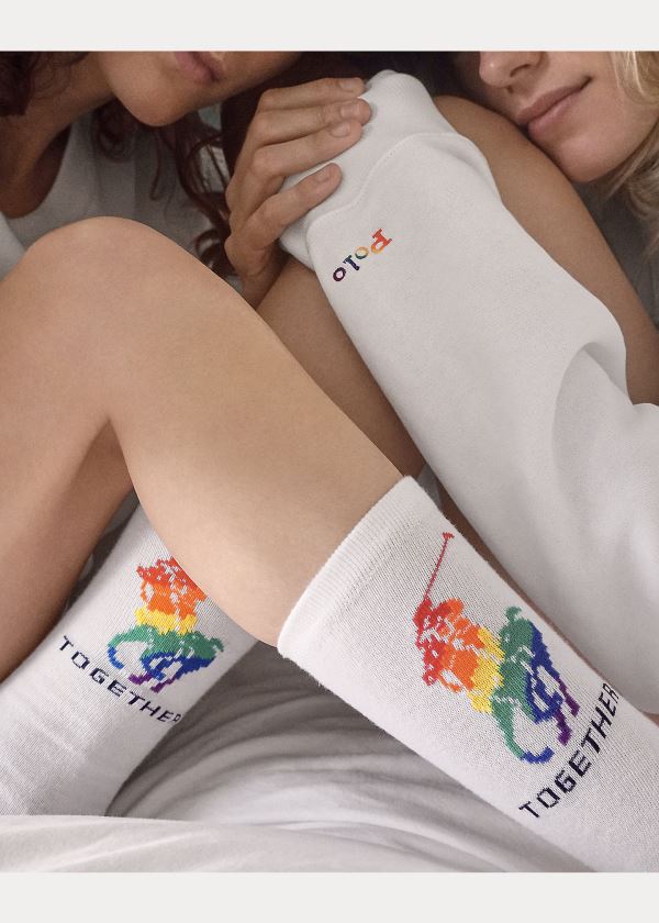 Women's Polo Ralph Lauren Pride Cotton-Blend Socks | 563481JXL